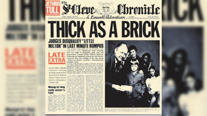 Обкладинка альбому Thick as a Brick