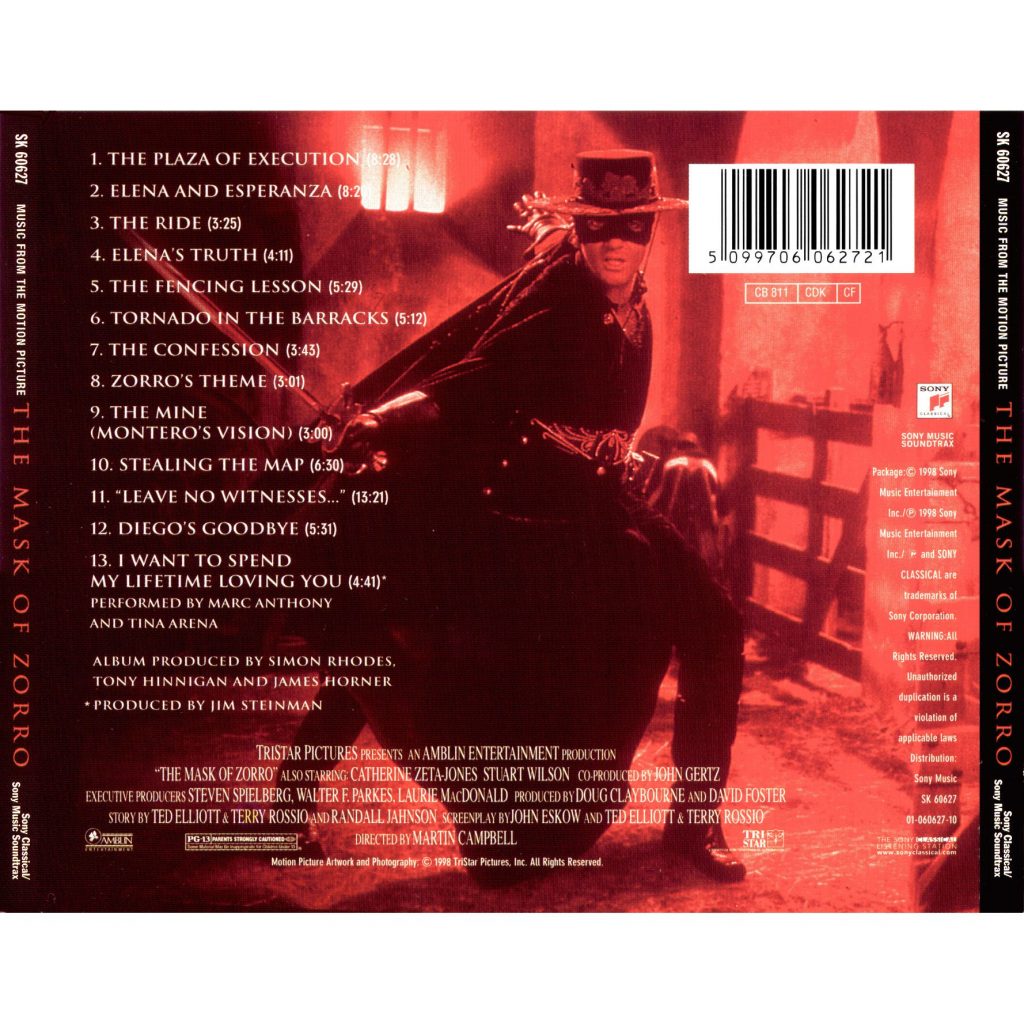 OST – The Mask of Zorro 